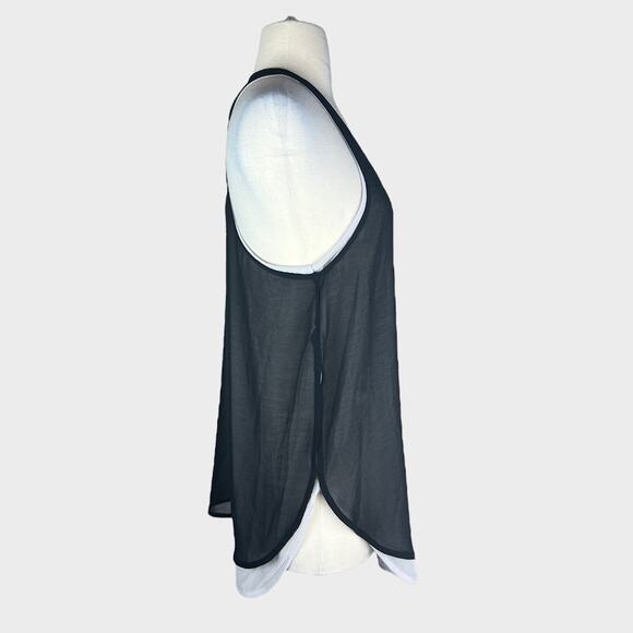 Ambiance Apparel | Layered Chiffon Tank Top | Large - Picture 2 of 4